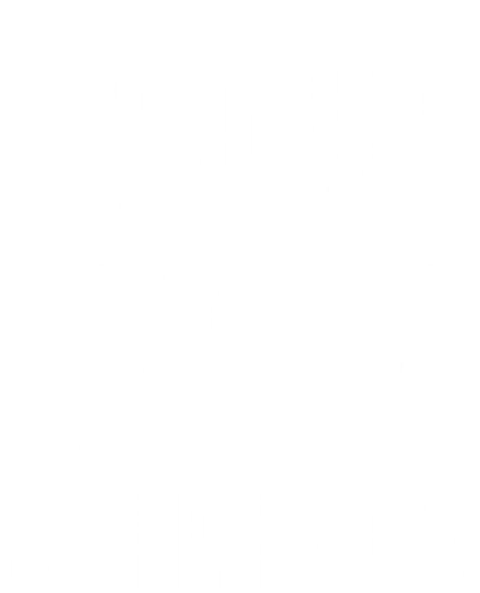 Proud Uncle Of A Sassy Bow Wearing Cheerleader Cheerleading Gift Ladies Essential Flowy Tank