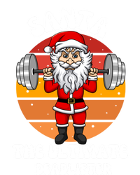 Santa The Ultimate Deadlifter Funny Vintage Gym Christian Cool Gift V-Neck T-Shirt