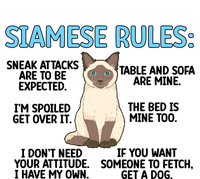 Siamese Rules Siamese Cat Owner Siamese Lover Cute Gift T-Shirt