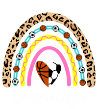 Soccer Basketball Mom Boho Rainbow Funny Soccer Basketball Gift Tall Sweatshirt