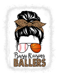 Basketball Baseball Mom Busy Raising Ballers Messy Bun Meaningful Gift Sustainable Knit Beanie