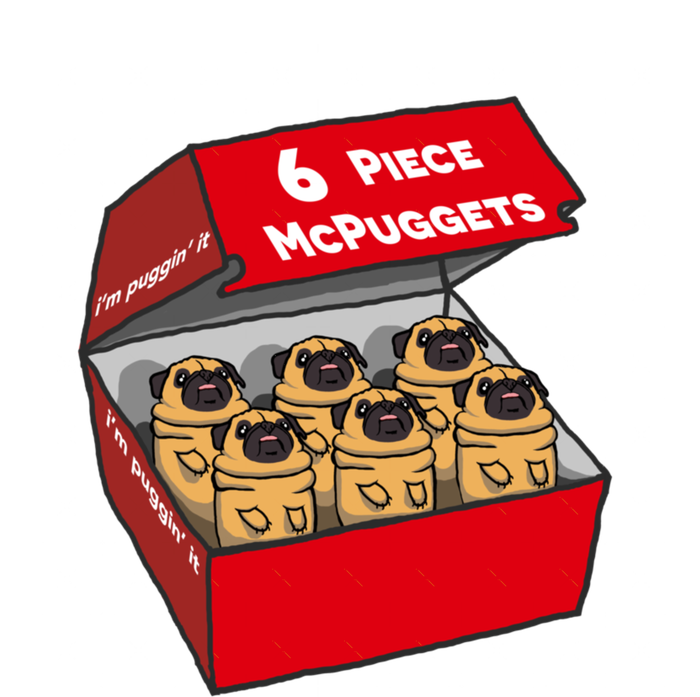 6 Piece Mcpuggets IM Puggin It Pom Pom 12in Knit Beanie