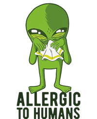 Allergic To Humans Funny Alien T-Shirt