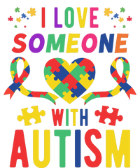 I Love Someone With Autism Ribbon Heart Tank Top