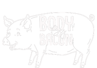 Body By Bacon Graphic Women's Knotted Racerback Tank