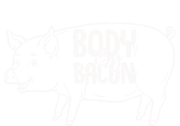 Body By Bacon Graphic Women's Knotted Racerback Tank