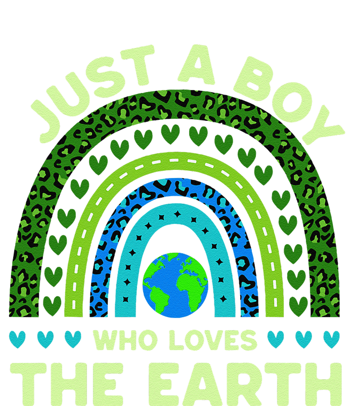 Just A Boy Who Loves The Earth Earth Day 2024 Rainbow Kids Long Sleeve Shirt