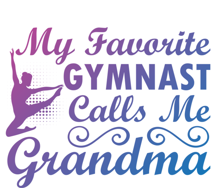 My Favorite Gymnast Calls Me Grandma Gymnastic Dog Lover Gift Kids Long Sleeve Shirt