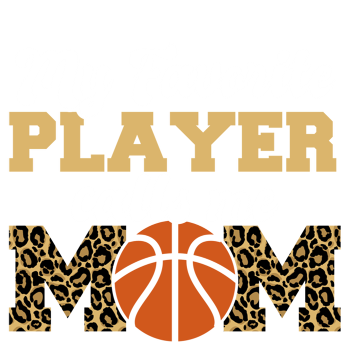 My Favorite Player Calls Me Mom Leopard Basketball Meaningful Gift Ladies Essential Flowy Tank