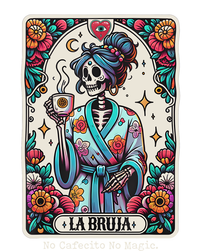 La Bruja No Cafecito No Magic Skeleton Toddler Sweatshirt