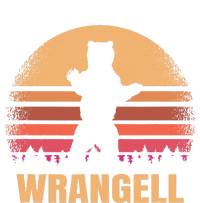 Wrangell Alaska Vintage Bear Ak Retro Distressed 80s Sunset Tall Hoodie