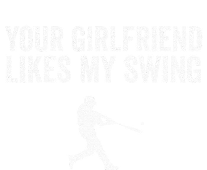 Baseball Your Girlfriend Likes My Swing Vintage High Crown Mesh Back Trucker Hat