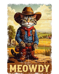 Meowdy Funny Country Side Cat Hat Vintage Cowboy Cat T-Shirt