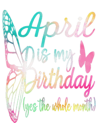 Women April Birthday April Is My Birthday Kids Tie-Dye T-Shirt