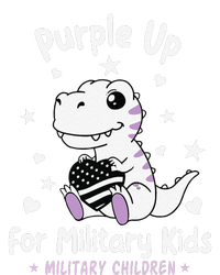 Purple Up For Military Ki.Ds Month Military Child Dinosaur T-Shirt