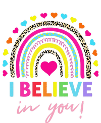 Rainbow I Believe In You Teacher Testing Day Gifts Kids Tie-Dye T-Shirt