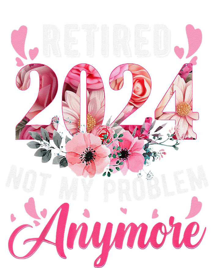 Retired 2024 Funny Retirement Gifts For Women 2024 Floral T-Shirt