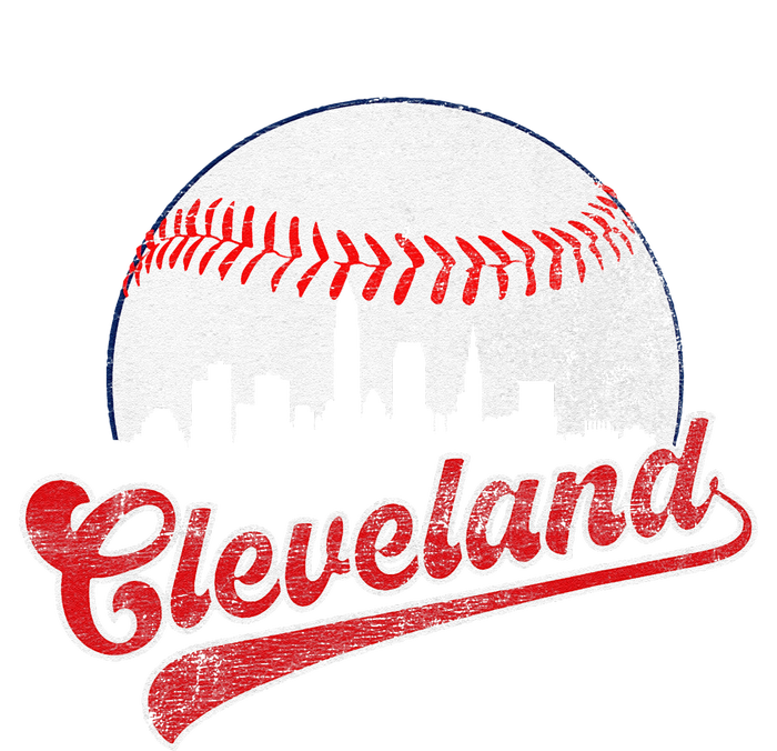 Retro Skyline Cleveland Baseball T-Shirt