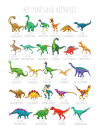 Types Of Dinosaurs Alphabet Az Abc Dino Identification T-Shirt