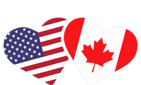 Canada Usa Flag Heart Canadian Americans Love Cute T-Shirt