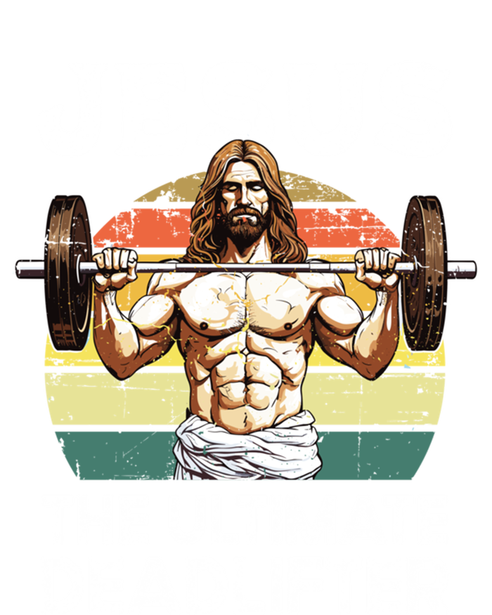 Vintage Jesus The Ultimate Deadlifter Funny Christian Gym Gift T-Shirt