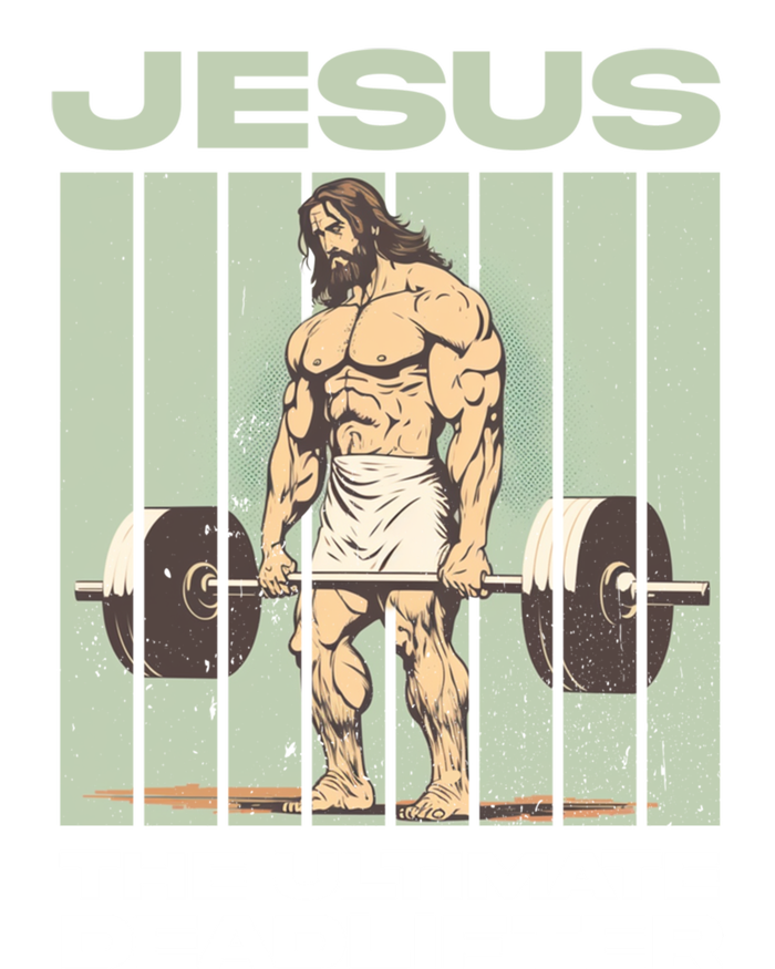 Vintage Jesus The Ultimate Deadlifter Funny Christian Gym Gift Tall Long Sleeve T-Shirt