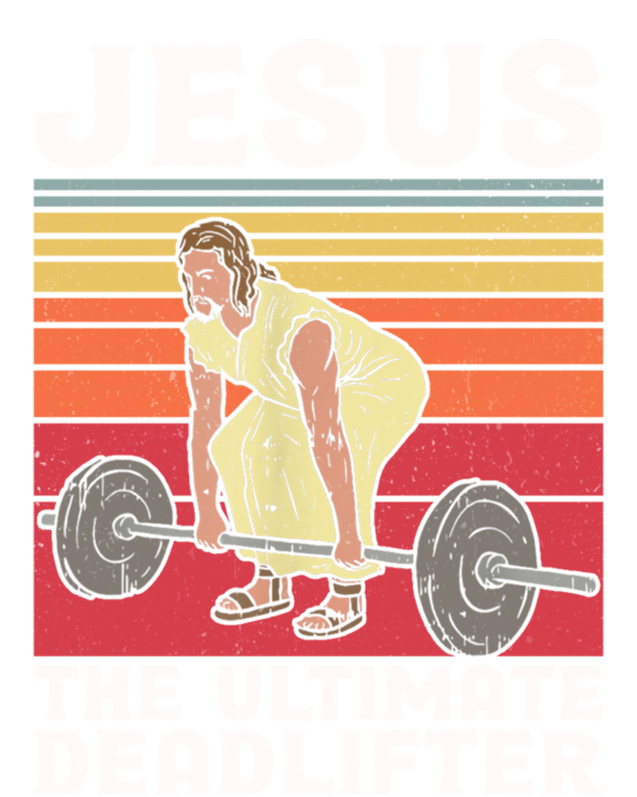 Vintage Jesus The Ultimate Deadlifter Funny Gym Bodybuliding Funny Gift Toddler Sweatshirt