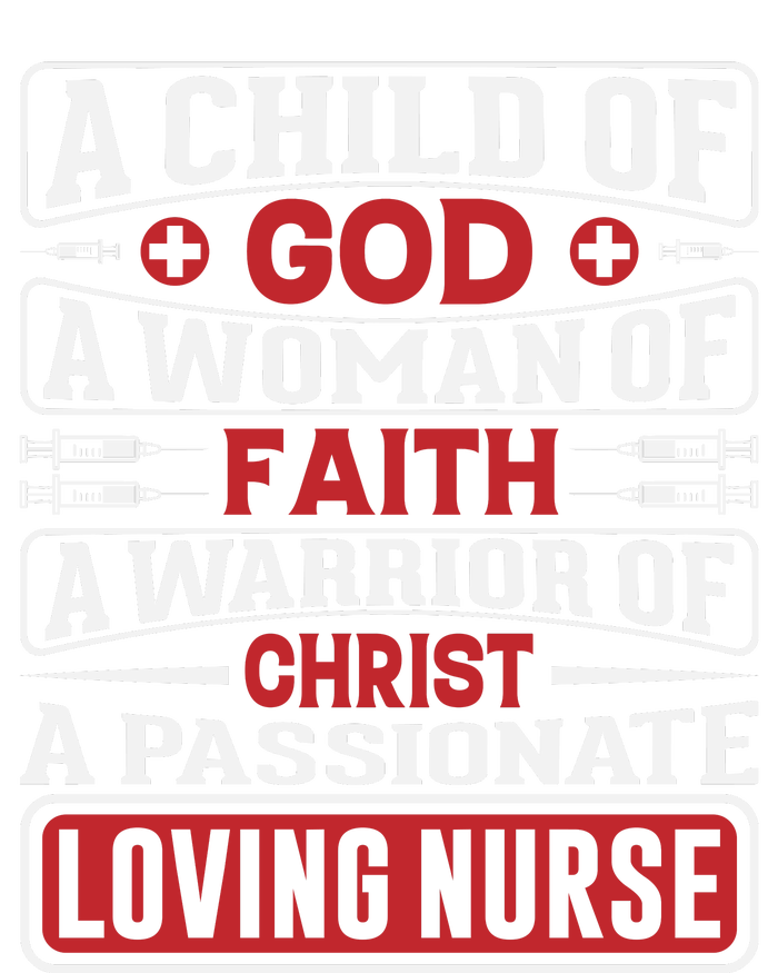 Child Of God Faithful Nurse Apparel Ladies Long Sleeve Shirt