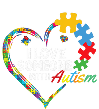 I Love Someone With Autism Heart Puzzle T-Shirt