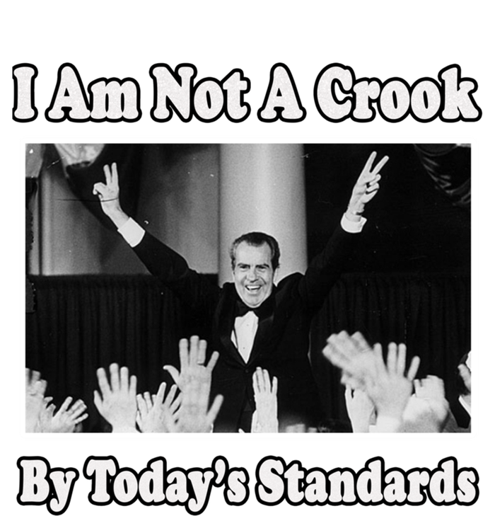 Richard Nixon I Am Not A Crook By Today&X27;S Standards Political Meme Stripe Pom Pom Beanie