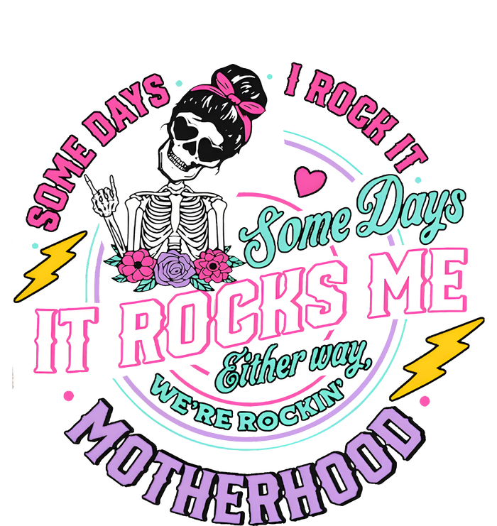 Funny Motherhood Some Days I Rock It Mothers Day Women's Perfect Tri Rocker Tank