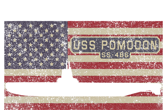 Uss Pomodon Ss486 Submarine Usa American Flag Toddler Fine Jersey T-Shirt