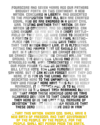 Abraham Lincoln Portrait Gettysburg Address T-Shirt