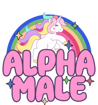 Alpha Male Unicorn Rainbow Women's Crop Top Tee