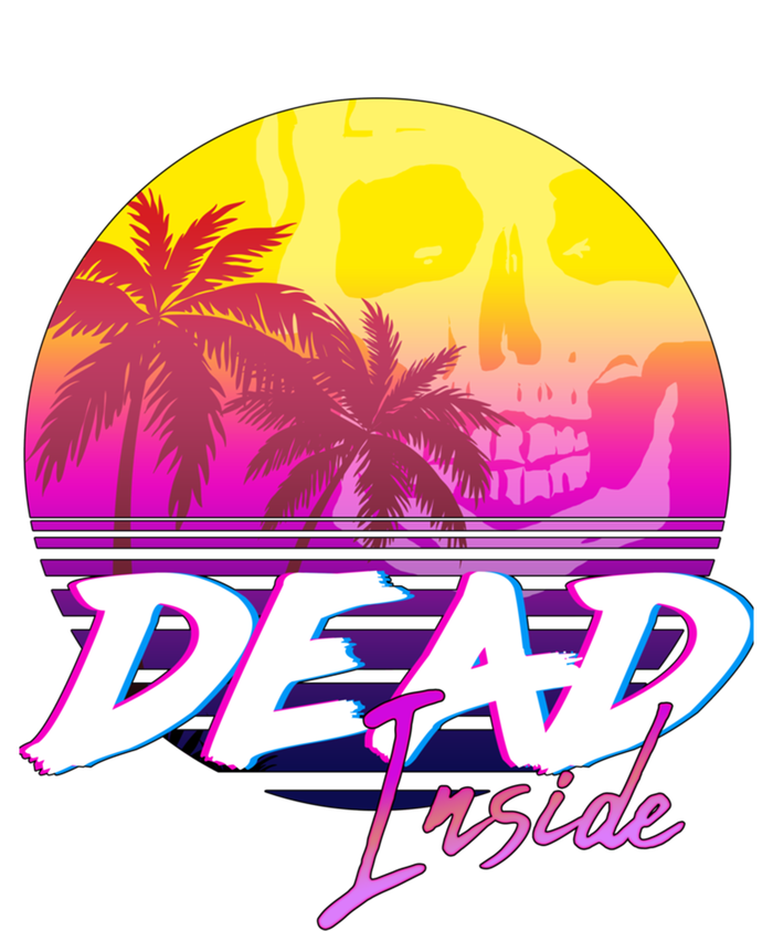 Dead Inside Vaporwave Miami Aesthetic Spooky Mood T-Shirt