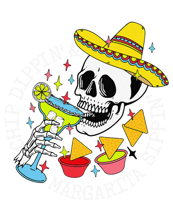 Chip Dippin & Margarita Sippin Sugar Skull Cinco De Mayo Hoodie