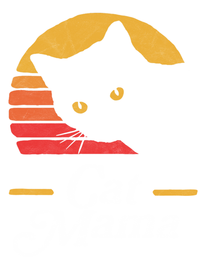 Cat Mama Vintage Eighties Style Cat Retro Distressed Gift Tall Hoodie