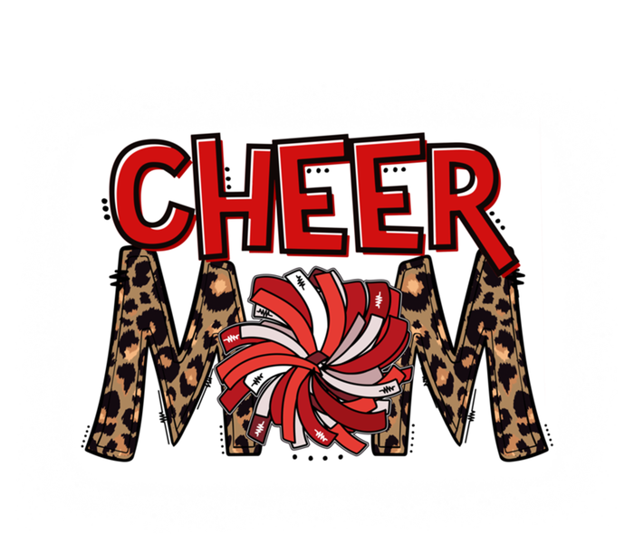 Cheer Mom Leopard Bleached Proud Cheerleader Pom Pom Gift Tall T-Shirt