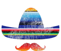 Cinco De Mayo Serape Blanket Inspired Sombrero Mustache T-Shirt