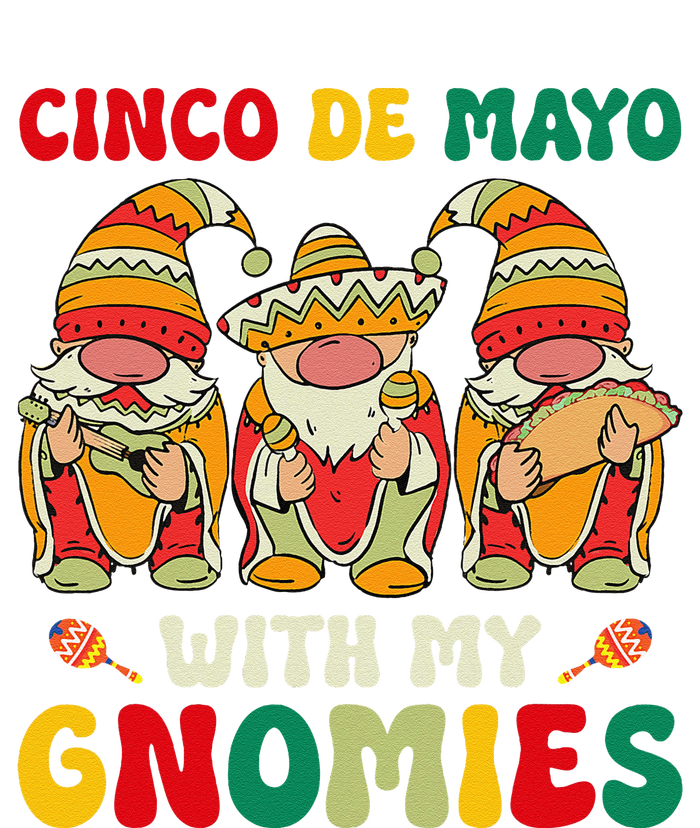 Funny Cinco De Mayo With My Gnomies Trio Gnomes Hooded Wearable Blanket