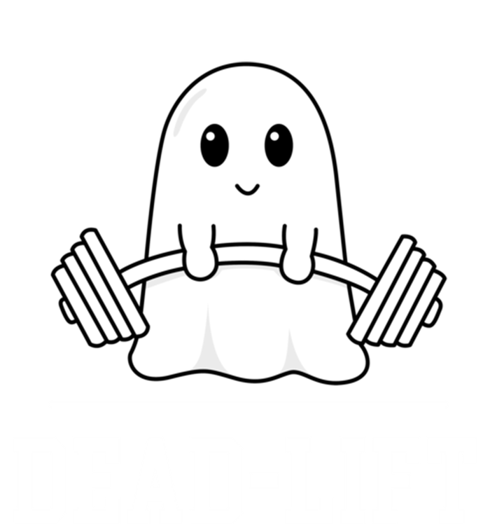 Dead Lift Ghost Halloween Cute Boo Gym Weights Gift T-Shirt