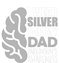 I Wear Silver For My Dad Parkinsons Awareness Long Sleeve Shirt