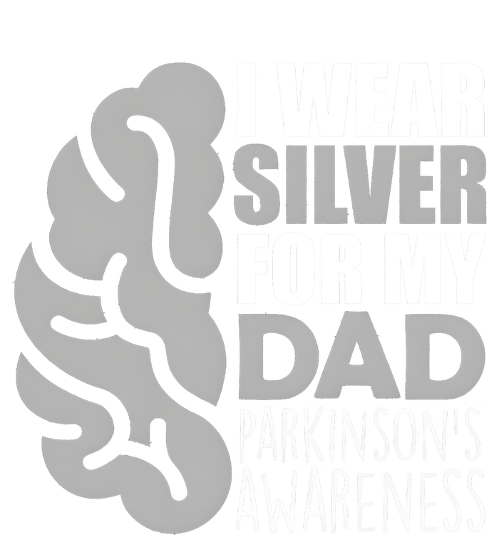 I Wear Silver For My Dad Parkinsons Awareness Long Sleeve Shirt