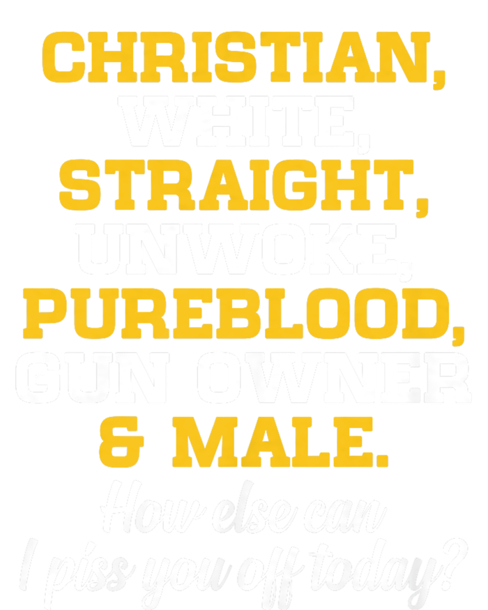 Christian White Straight Unwoke Pureblood Gun Owner & Male T-Shirt