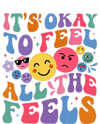 Groovy ItS Ok To Feel All The Feels Emotions Mental Health T-Shirt