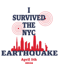 I Survived The Nyc Earthquake April 5 2024 Toddler Zip Fleece Hoodie