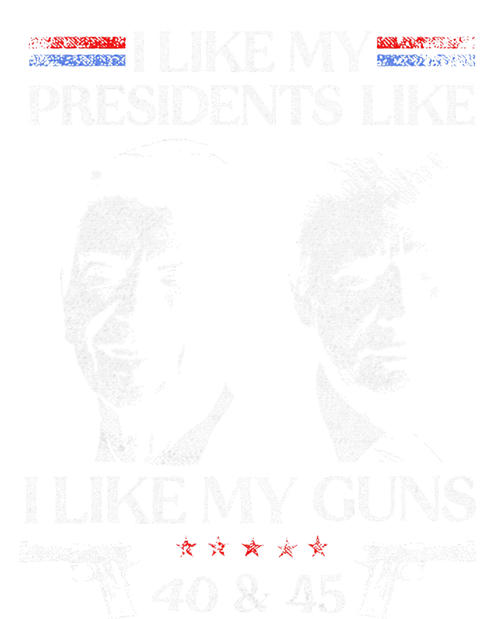 I Like My Presidents Like I Like My Guns 40 45 Bella+Canvas Jersey Crop Tee