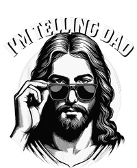 IM Telling Dad Funny Religious Christian Jesus Meme Women's Tri-Blend 3/4-Sleeve Raglan Shirt