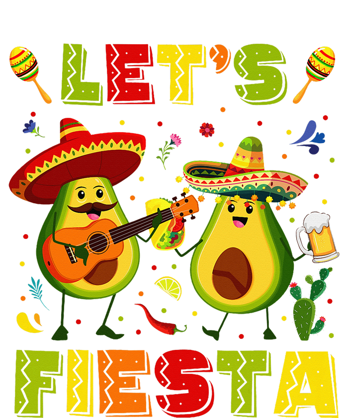 LetS Fiesta Avocado And Tacos Cinco De Mayo T-Shirt