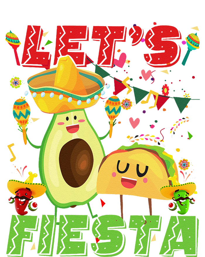 LetS Fiesta Avocado And Tacos Cinco De Mayo Mexican Party Poster